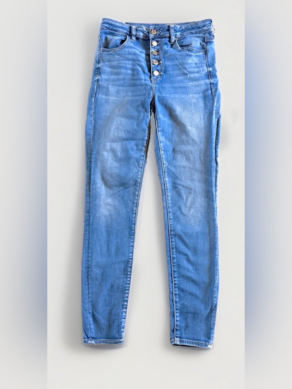 American Eagle Button Fly Skinny Jeans Size 8 Regular